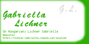 gabriella lichner business card